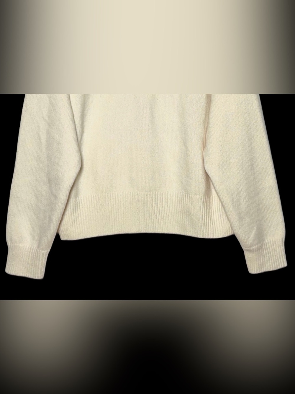 NWT Madewell Wool & Cashmere Boxy Crewneck Sweater in Heather Cloud, NT602, M - Picture 11 of 16